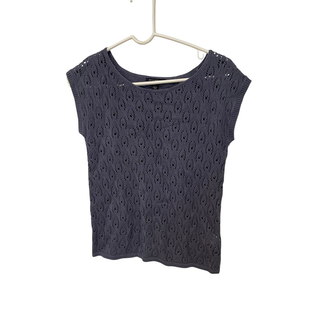 Banana Republic lavender short sleeve sweater size small